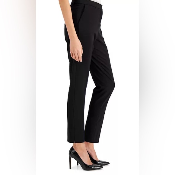 NWOT- Tahari ASL Noir Shannon Mid-rise Suit Pant Size 14 - Picture 2 of 13